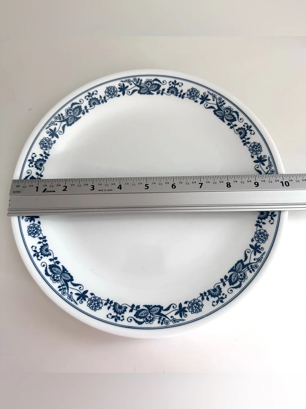 Old Town Blue Corelle 10” Dinner Plates PAIR